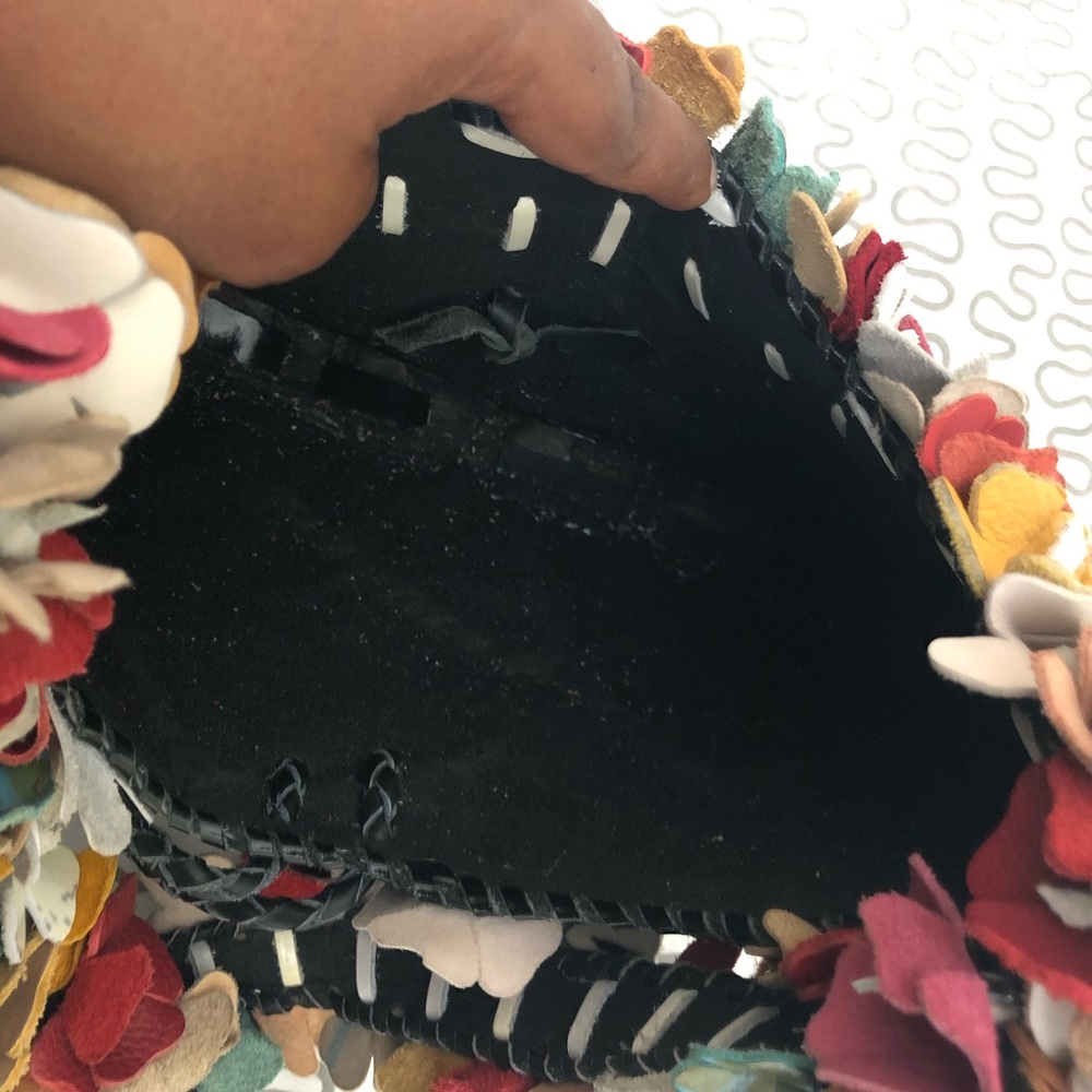 Shoulder bag with leather details - Picture 3 of 7